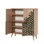 Hanah Home Multilux-121 Armario Multiusos Roble Sonoma